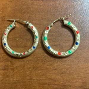 14K Yellow Hood JCM Hoop Earrings